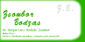 zsombor bodzas business card